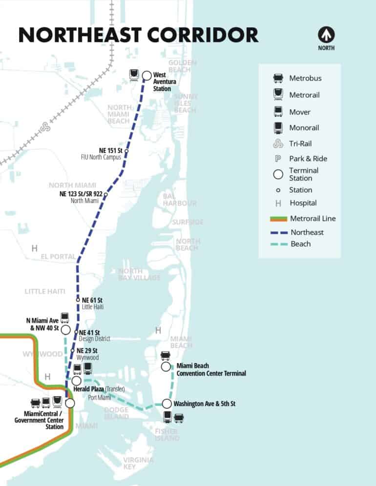 How to get to Miami Design District by Bus or Subway?